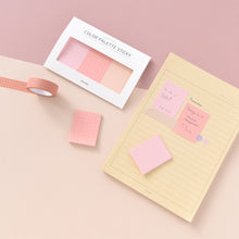 Load image into Gallery viewer, Monolike Color Palette Sticky Grid 300 C Set 4p - Self-Adhesive Memo Pad 30 sheets
