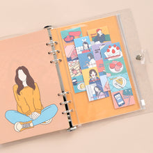 Load image into Gallery viewer, Monolike A5 FALL IN NEWTRO Ver.2 Diary Set, Be full of happiness - Academic Planner Weekly &amp; Monthly Planner with PVC Cover, Zipper bag, Sticker
