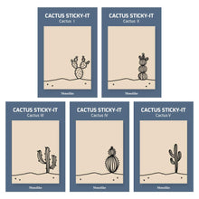 Load image into Gallery viewer, Monolike Cactus Sticky-it - 5p Set Self-Adhesive Memo Pad 50 Sheets
