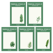 Load image into Gallery viewer, Monolike Tropical Sticky-it - 5p Set Self-Adhesive Memo Pad 50 Sheets
