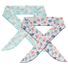 Load image into Gallery viewer, Monolike Cool Scarf Flamingo Mint + Flamingo Gray Fashion Item Neck Wrap Cooling Scarf
