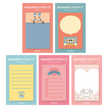 Load image into Gallery viewer, Monolike Memories Sticky-it - 5p Set Self-Adhesive Memo Pad 50 Sheets
