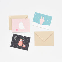 Load image into Gallery viewer, Monolike Message Befriend Card - Mix 40 Mini Postcards, 20 envelopes Package
