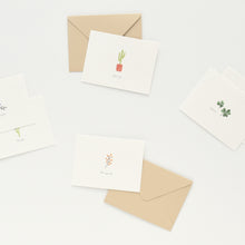Load image into Gallery viewer, Monolike Message Little Garden Card - Mix 40 Mini Postcards, 20 envelopes Package
