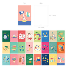 Load image into Gallery viewer, Monolike Ordinary Days Single card - mix 24 pack, lovely 24 Single card
