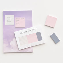 Load image into Gallery viewer, Monolike Color Palette Sticky Plan 30p A SET 4P - Self-Adhesive Memo Pad 30 sheets
