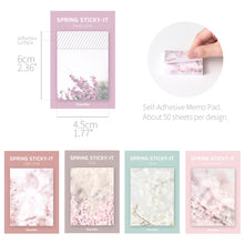 Load image into Gallery viewer, Monolike Spring Sticky-It - 5p Set Self-Adhesive Memo Pad 50 Sheets
