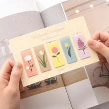Load image into Gallery viewer, Monolike Magnetic Bookmarks The Flower Ver.2, Set of 5
