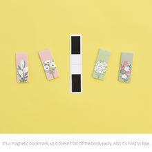 Load image into Gallery viewer, Monolike Magnetic Bookmarks Flower for you Ver.1, Set of 5
