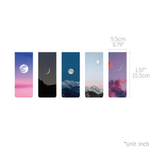 Load image into Gallery viewer, Monolike Magnetic Bookmarks Moon Ver.1, Set of 5
