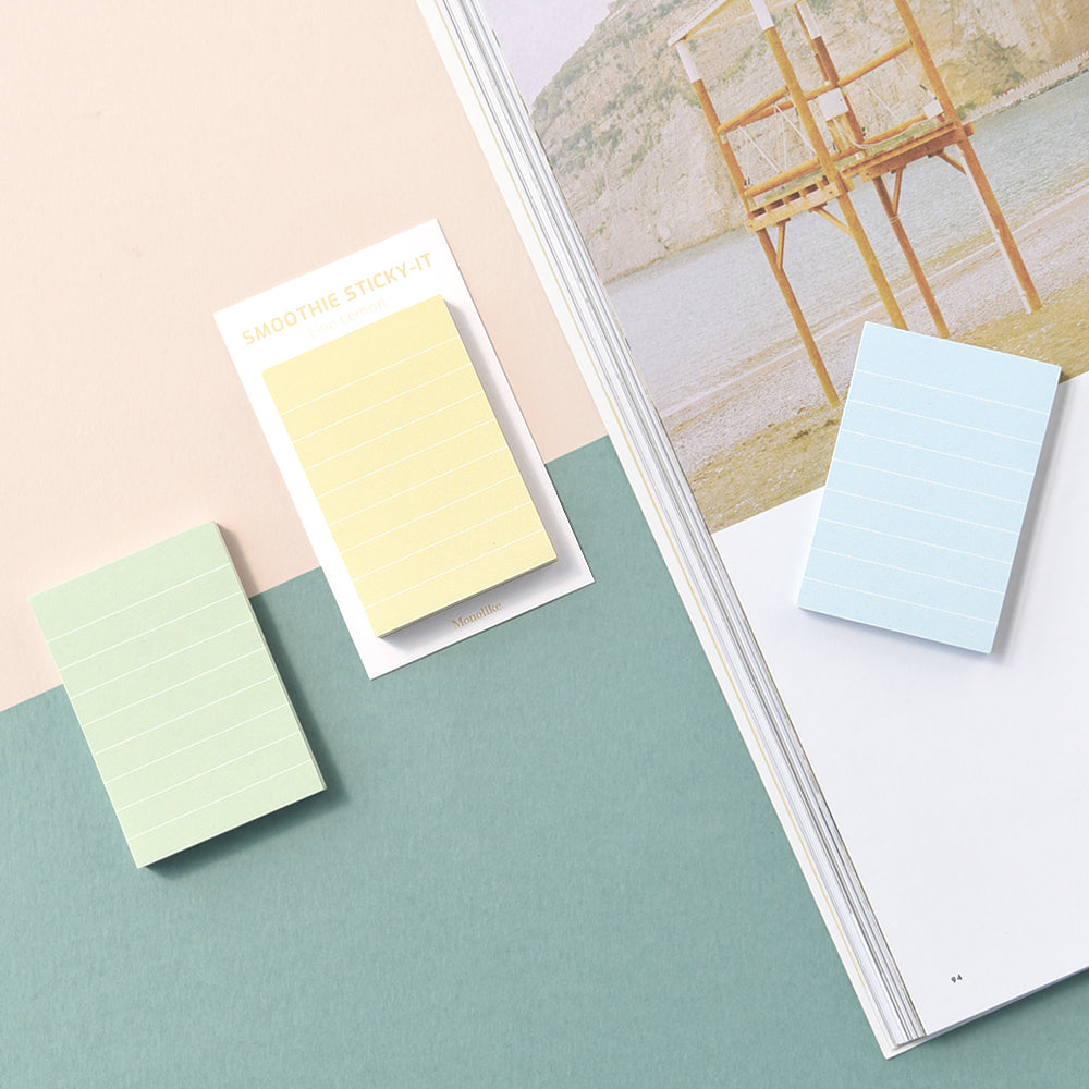 Monolike Moon Sticky-it - 5p Set Self-Adhesive Memo Pad 50 Sheets