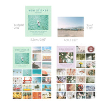 Load image into Gallery viewer, Monolike Wow Sticker Vacation + Fragrant days Set - Mini Size Cute Stickers, Square Stickers
