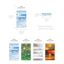 Load image into Gallery viewer, Monolike Wow Bar Sticker Photo C set - Mini size cute stickers, square stickers
